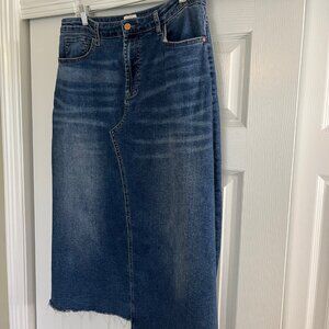 Wash Lab Denim Mid-Length Skirt